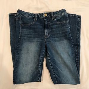 Dark Wash High Rise Jeggings from American Eagle